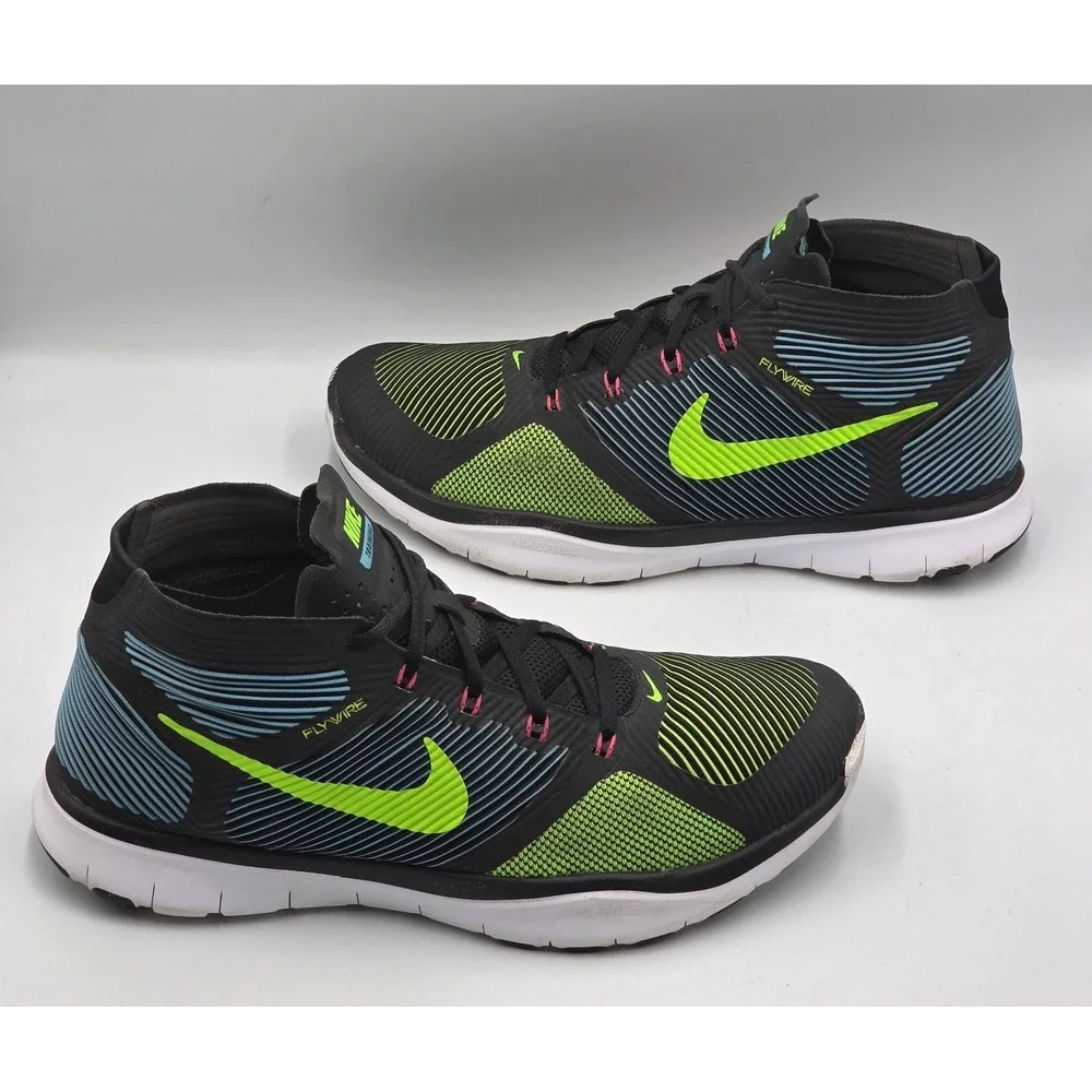 Nike Free Train Instinct 833274-034 Black Electric Green Men's Size 10.5
